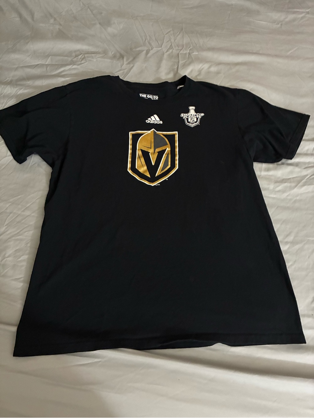 Adidas Las Vegas Golden Knights 2023 Stanley Cup Champions T-Shirt Size Large